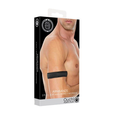 Fetisch-Armbänder aus Neopren Schwarz