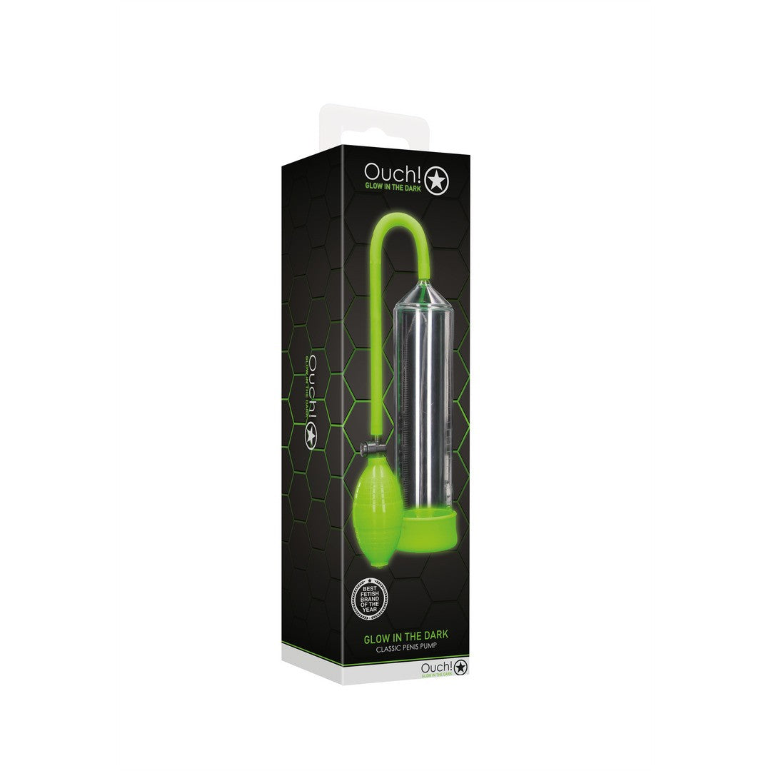 Penispumpe Classic nachtleuchtend Transparent