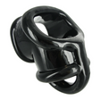 Penisring Master Series Annex Erektionshilfe mit Hodenschlaufe TPR Schwarz
