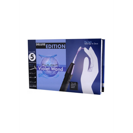 Massagestab Twilight Deluxe mit 5 Aufsätzen Schwarz 4,5 cm