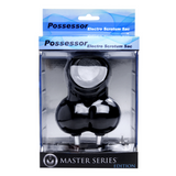 Elektro-Penisring mit Hodensack-Stimulation Schwarz