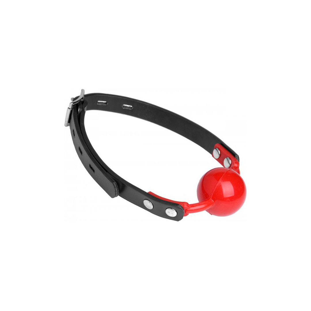 Ballknebel Hush aus Silikon Rot 32 cm