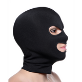 Maske aus Spandex mit Augen- und Mundöffnungen Schwarz