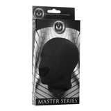 Maske aus Spandex mit Mundöffnung Schwarz 21 cm