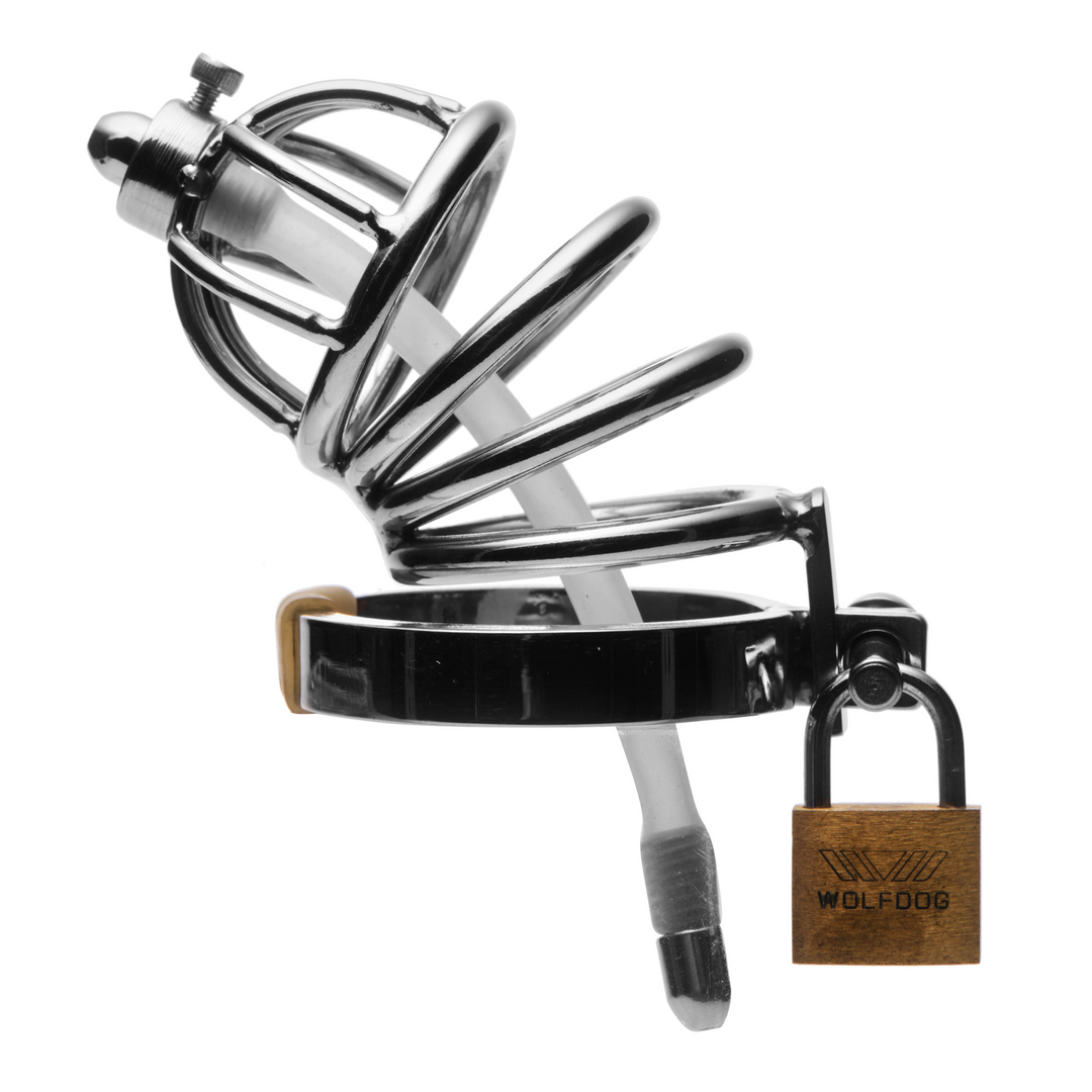 Peniskäfig aus Edelstahl Schwarz