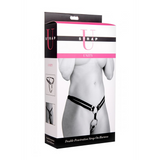 Strap-on-Harness für Doppelpenetration Schwarz 29 cm