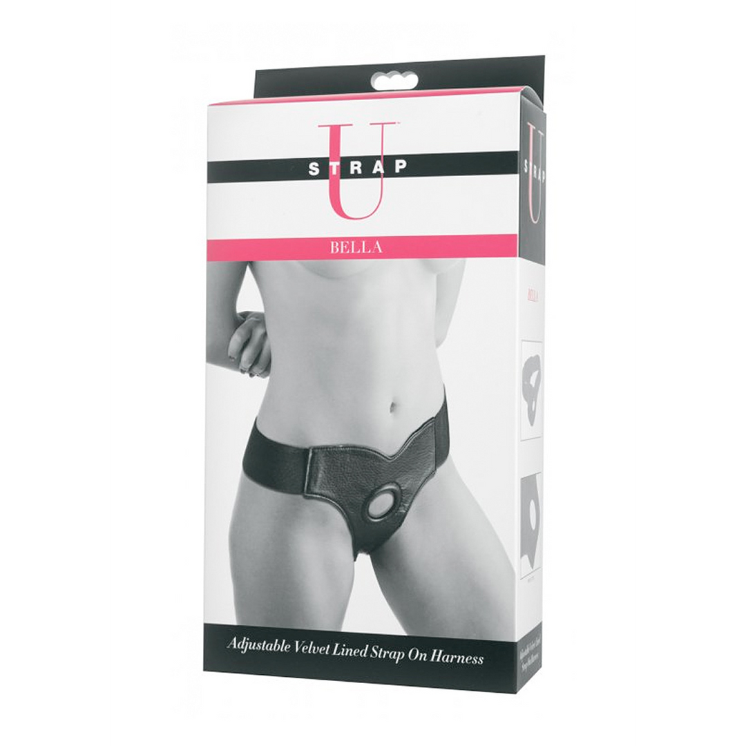 Strap-on Bella verstellbar gepolstert Schwarz 29 cm