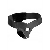 Strap-on Crave für Doppelpenetration aus Kunstleder Schwarz 29 cm