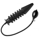 Analplug Akkordeon aufblasbar XL Schwarz 37 cm