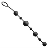 Analkette aus Silikon Schwarz
