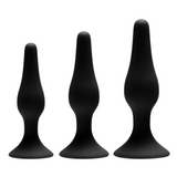 Anal-Trainer-Set 3-teilig für Anfänger Schwarz