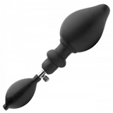 Analplug Expander aufblasbar mit Pumpe Schwarz 35 cm