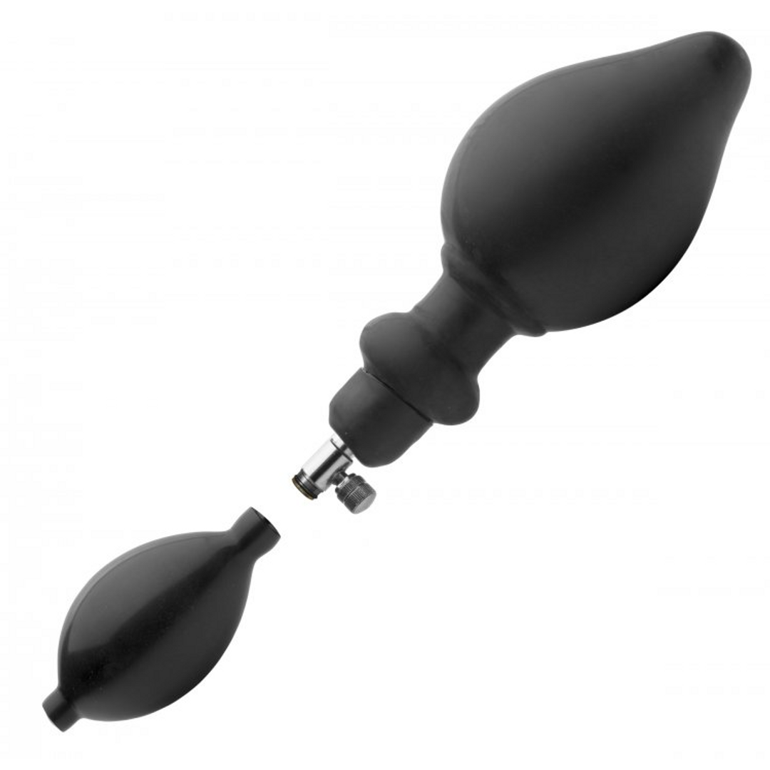 Analplug Expander aufblasbar mit Pumpe Schwarz 35 cm