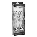 Nippelklemmen Monarch mit Gewicht Grau 28,6 cm
