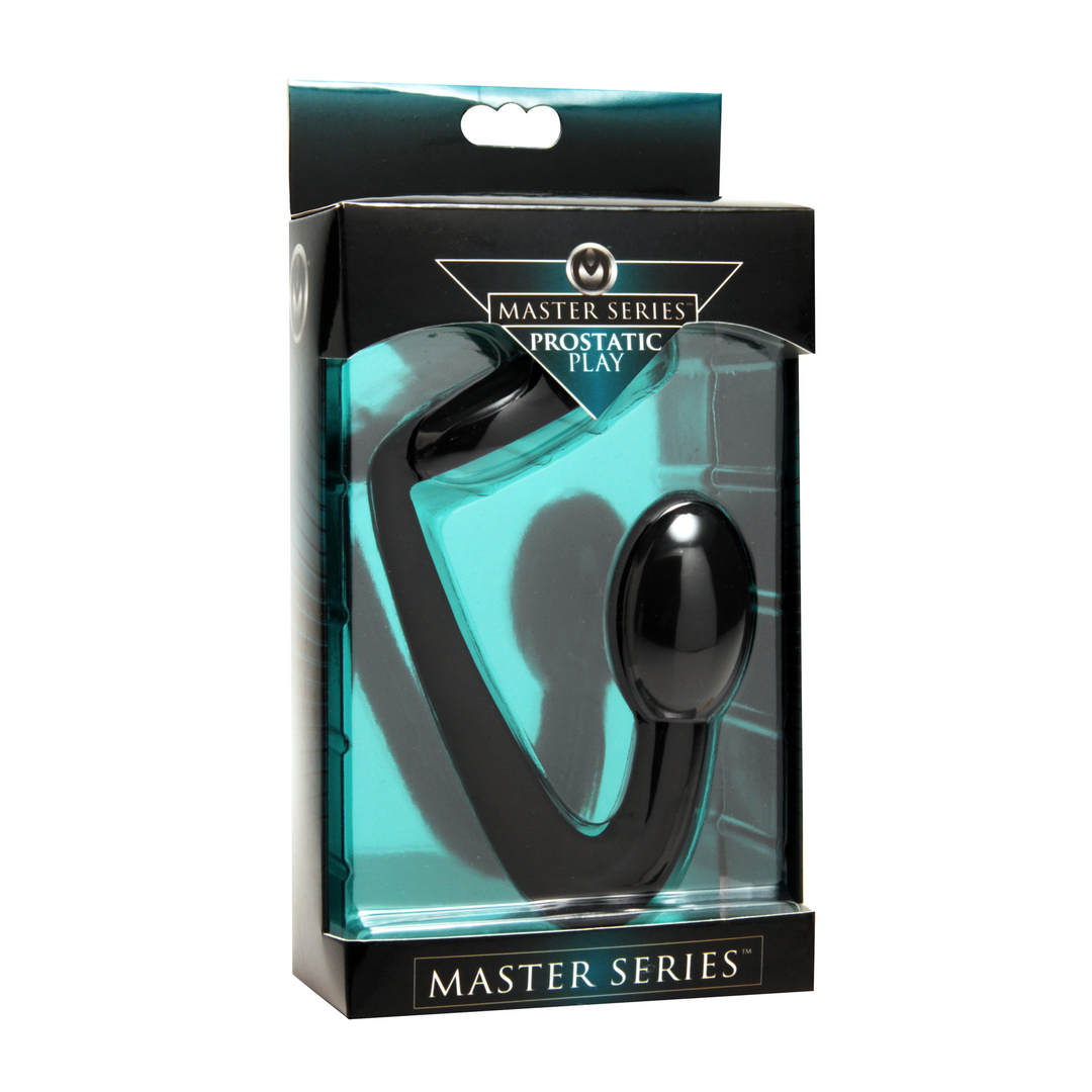 Prostata-Plug Explorer mit Penisring Schwarz
