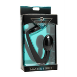Prostata-Plug Explorer mit Penisring Schwarz