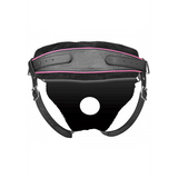 Strap-on Flamingo tief geschnitten Schwarz 10,2 cm