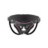 Strap-on Flamingo tief geschnitten Schwarz 10,2 cm