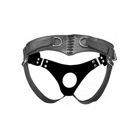 Strap-on-Harness Bodice im Korsett-Stil Schwarz 10,2 cm