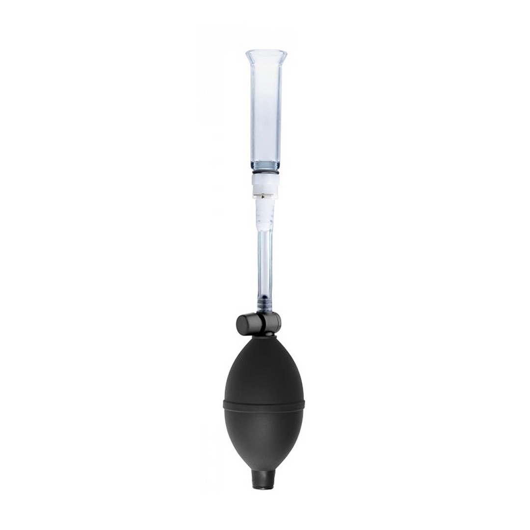 Klitorispumpen-System mit abnehmbarem Zylinder Schwarz 21 cm