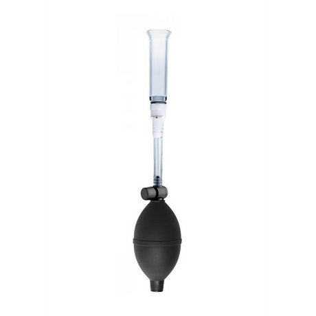Klitorispumpen-System mit abnehmbarem Zylinder Schwarz 21 cm