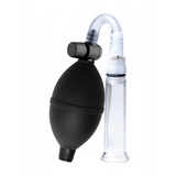 Klitorispumpen-System mit abnehmbarem Zylinder Schwarz 21 cm