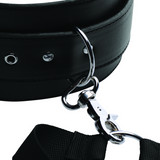 Oberschenkel-Harness mit Handfesseln Schwarz 122,5 cm