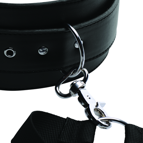 Oberschenkel-Harness mit Handfesseln Schwarz 122,5 cm