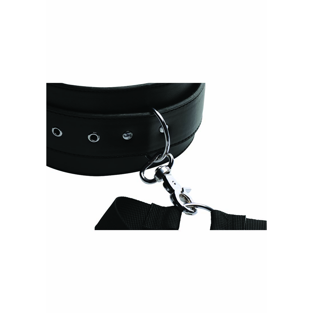 Oberschenkel-Harness mit Handfesseln Schwarz 122,5 cm