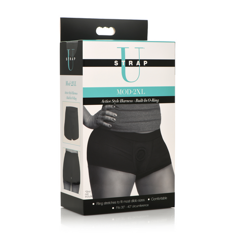 Strap-on-Harness Mod mit O-Ring Schwarz 12 cm