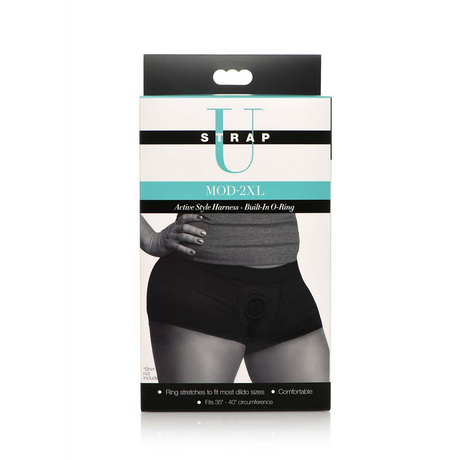 Strap-on-Harness Mod mit O-Ring Schwarz 12 cm