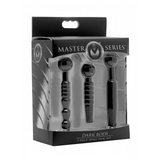 Penisplug-Set 3-teilig aus Silikon Schwarz 14 cm