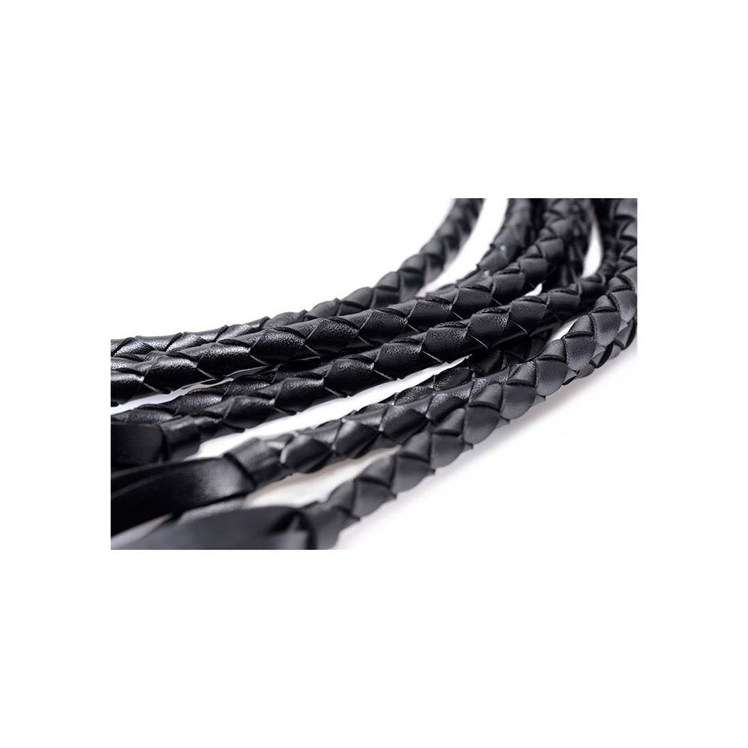Flogger geflochten Schwarz