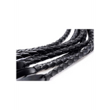 Flogger geflochten Schwarz