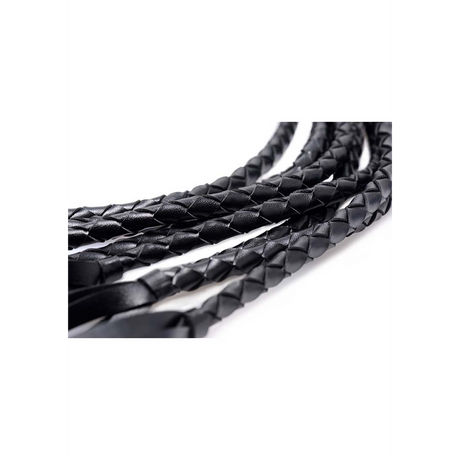 Flogger geflochten Schwarz