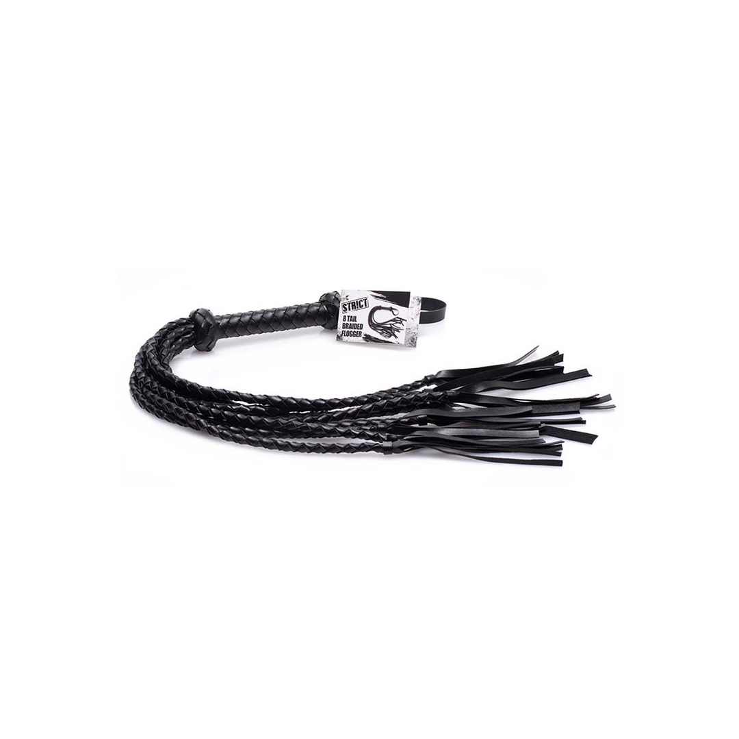 Flogger geflochten Schwarz