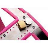 Keuschheitsgürtel für Damen aus Edelstahl verstellbar Pink 9,5 cm