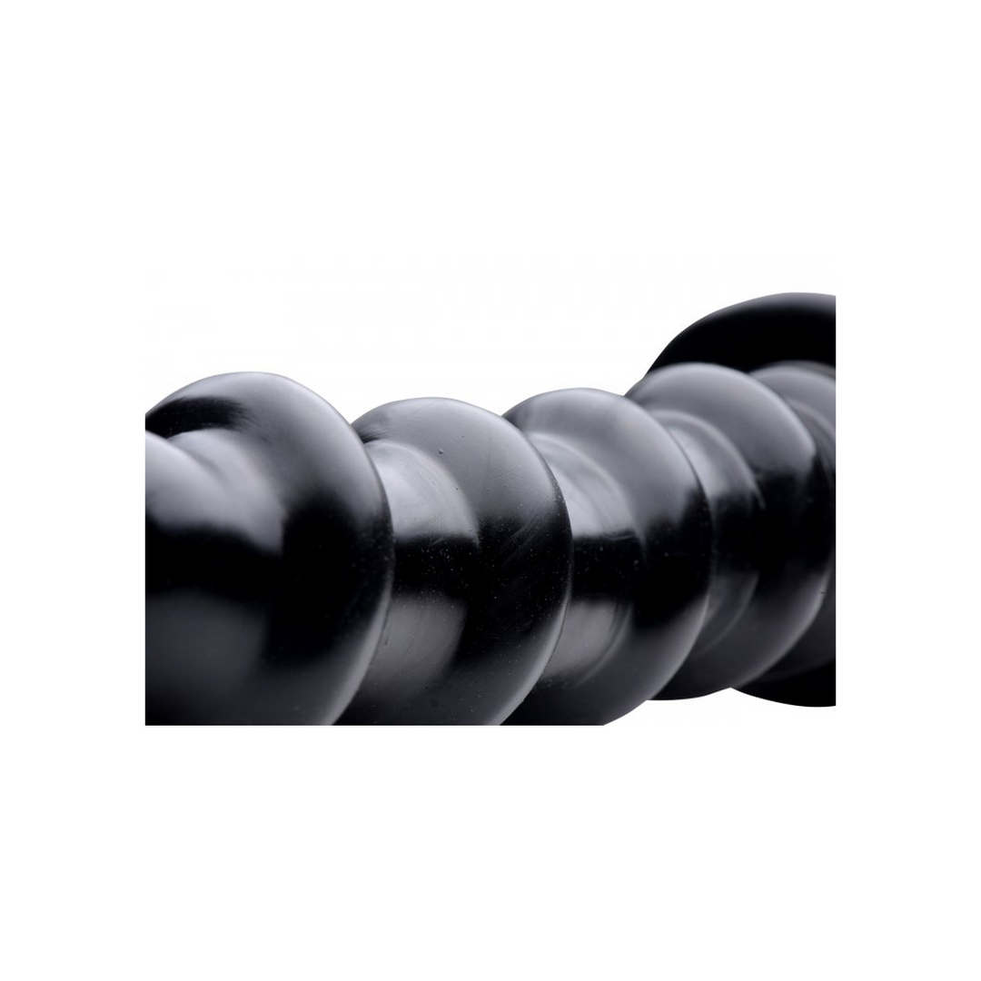 Dildo Schraube strukturiert Schwarz 31,8 cm
