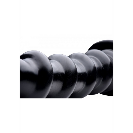 Dildo Schraube strukturiert Schwarz 31,8 cm