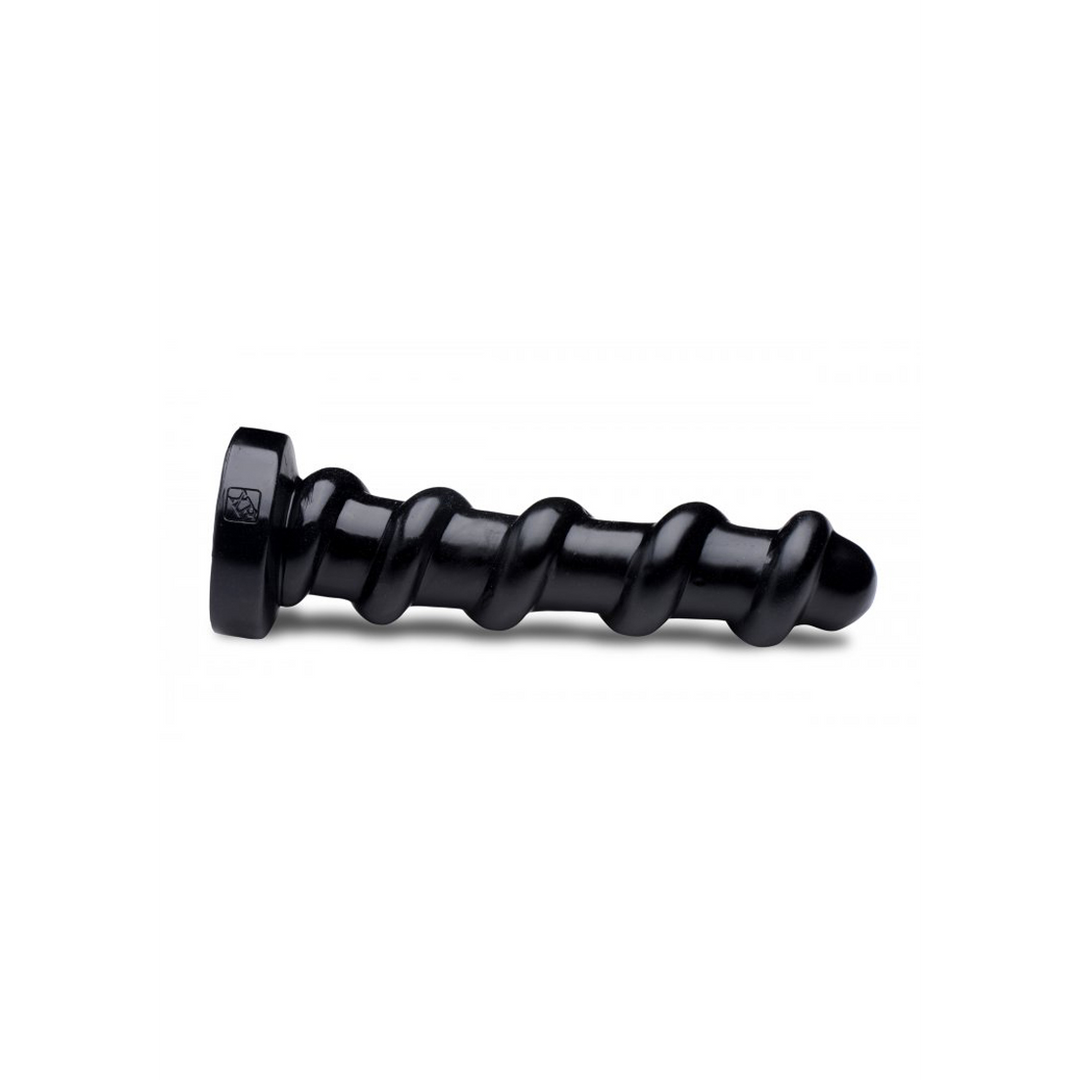 Dildo Schraube strukturiert Schwarz 31,8 cm