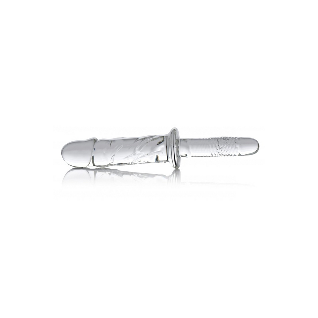 Dildo Brutus aus Glas Durchsichtig