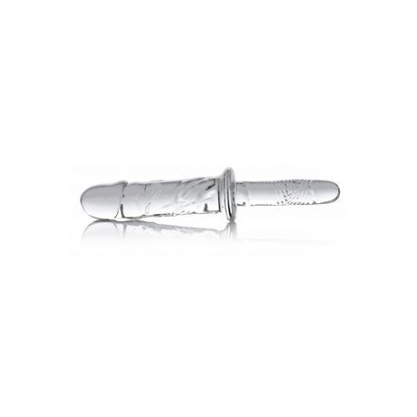 Dildo Brutus aus Glas Durchsichtig