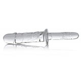 Dildo Brutus aus Glas Durchsichtig