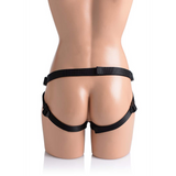 Dildo Pegged mit Harness Schwarz 10,9 cm