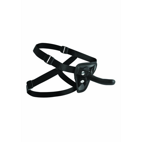 Dildo Pegged mit Harness Schwarz 10,9 cm