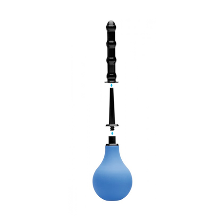 Analduschen-Set mit Einwegventil Blau