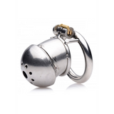 Peniskäfig Exile Deluxe abschließbar Silber 4,4 cm