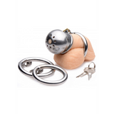 Peniskäfig Exile Deluxe abschließbar Silber 4,4 cm