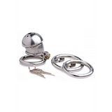 Peniskäfig Exile Deluxe abschließbar Silber 4,4 cm