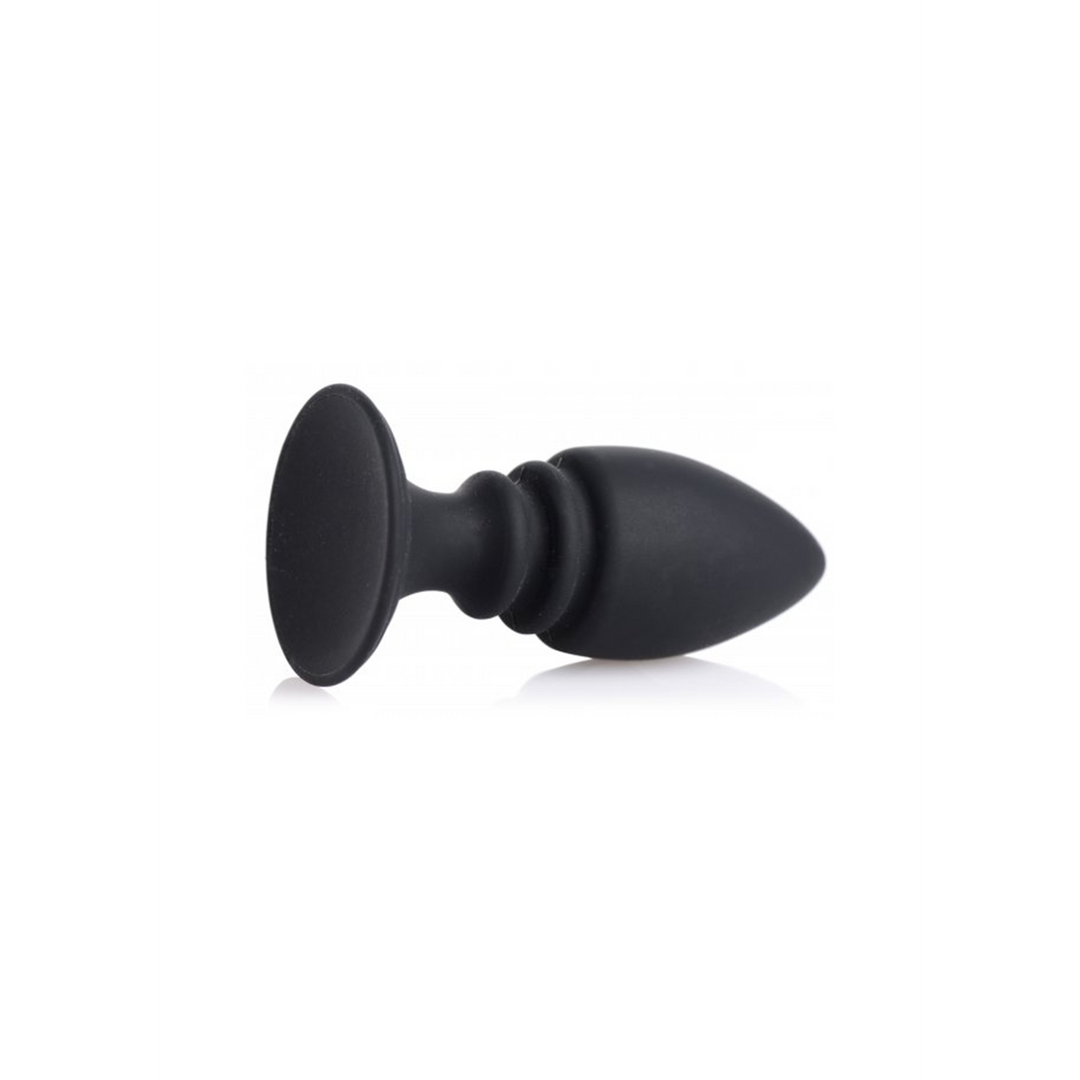 Herren-Harness mit Analplug aus Silikon Schwarz